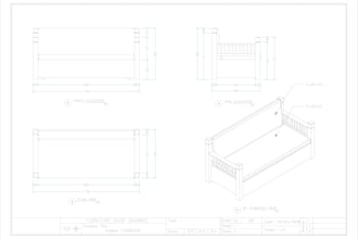 create professional furniture shop drawings for production