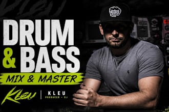 professionally mix and master drum and bass tracks