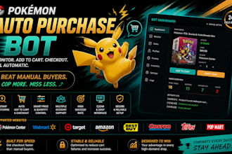 do auto purchase bot auto shopping bot walmart bot auto checkout bot pokemon bot