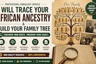 trace your african ancestry and build a detailed family tree