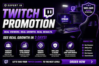do undefined twitch promotion to grow twitch viewers and affiliate fast