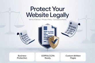 create compliant website legal pages terms of service privacy policy