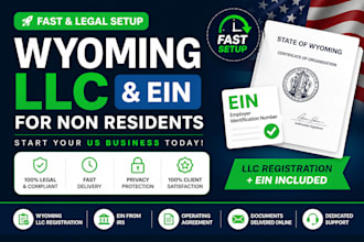 register wyoming llc and ein for non residents fast setup