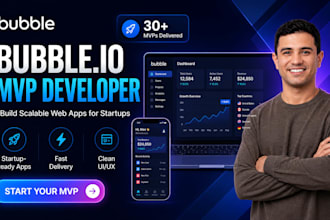 do remote bubble io website, build bubble app, bubble mvp, job for businesses