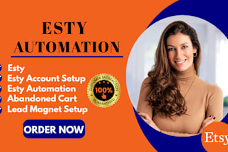 setup esty SEO email templates email automation esty lead magnet email marketing