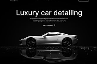 create car detailing website, car wash website, auto detailing website auto body