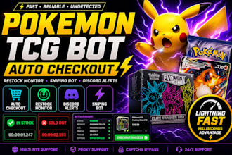 develop auto checkout bot, lazada shopee bot, shopping bot, pokemon bot opencart
