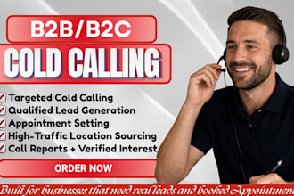 do b2c cold calling, b2b cold calling appointment setting and telemarketing