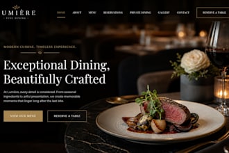 build squarespace restaurant website food menu website dining bakery website