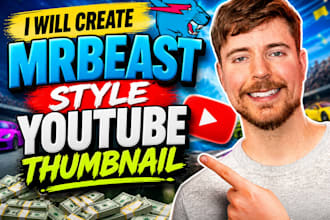 create viral mrbeast style youtube thumbnails for high CTR