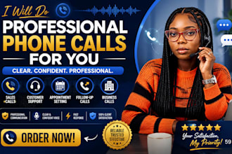make professional phone calls for appointment setting and reminders