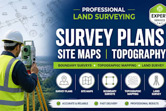 do survey plans, site maps, boundary surveys, topographic mapping, land survey