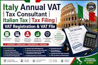 italy annual vat tax consultant italian tax tax filing vat registration vat file