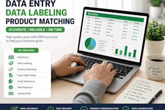 do data entry, data labeling, and product matching