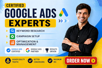 set up and manage your google ads campaign ppc adwords ads expert
