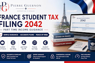 guide france student tax return 2042 part time income filing