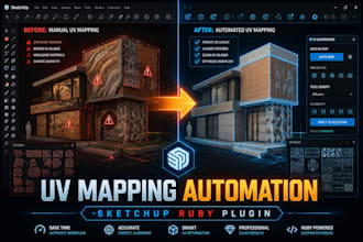 develop a sketchup ruby plugin for uv mapping automation