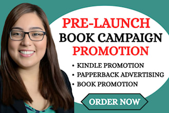 do book pre launch campaign kdp ebook marketing social media kindle advertising