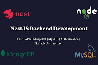 develop or fix your nestjs backend, rest API, and database