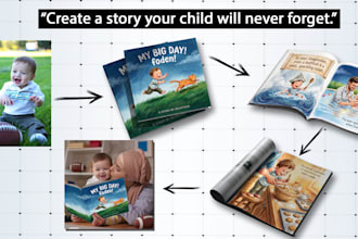 turn your kid photo into a custom storybook PDF