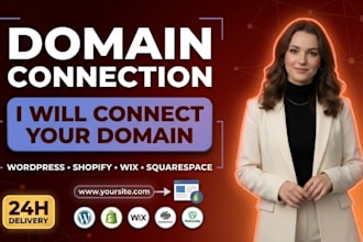 connect domain, redirect domain to your website or transfer domain fix domain
