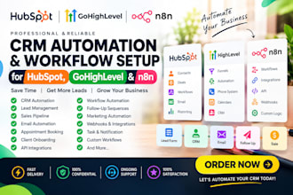 automate your hubspot, gohighlevel CRM so you can focused on what mattes