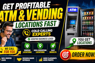do cold calling vending machine locator for atm vending machine placements