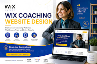 wix coaching website design, main home, life coach, coaching home, coaching