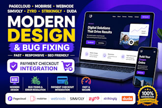 build pagecloud mobirise webnode simvoly zyro strikingly duda website design
