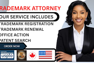 be US licensed trademark attorney, patent filing, registration