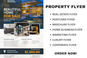 design luxury property flyers
