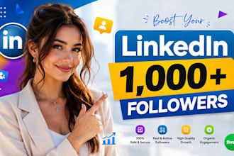 bring in instant 1000 followers on linkedin company page