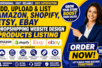 setup shopify etsy automation ebay shop printiful printify seo pod store design