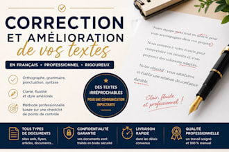 proofread and correct your french texts professionally