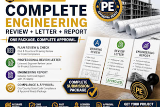 pe stamped, review report civil structural drawing review letter engineer