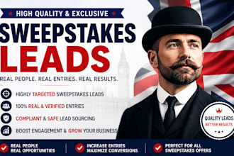 provide you a verify usa sweepstaks leads