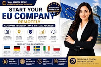 register company, in estonia, germany malta, sweden, poland and virtual address