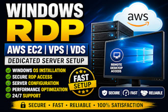 configure secure windows rdp AWS ec2 vps and dedicated server