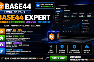 base44 bug fixing expert, base44 integrations, base44 migration, base44 deploy