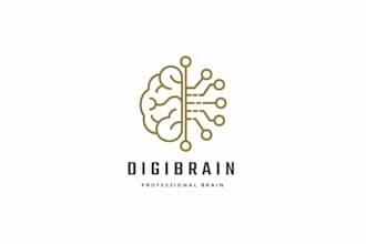 ill design a modern medical brain logo for healthcare and clinic brands