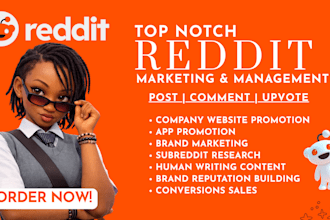 manage reddit social media company post for business website ai tools crypto