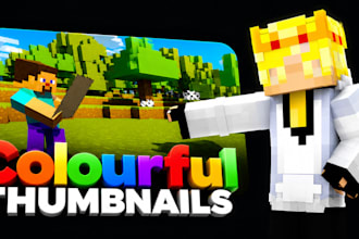 design eye catching minecraft thumbnails