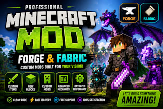 develop a professional forge or fabric mod for minecraft