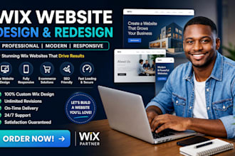 build wix business website, wix studio redesign, ecommerce wix website
