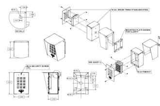 do technical drawing solidworks 2d cad drafting  mechanical engineering design
