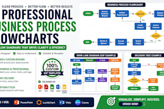 design a professional business process flowchart or workflow diagram