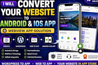 convert your website to android and ios app webview wordpress to app