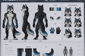 furry ref sheet anthro nsfw furry reference sheet fursona ref sheet