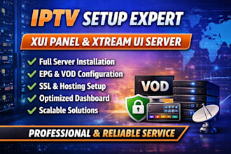 setup xui panel xtream ui server epg configure, panel installation vod, SSL host