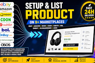 setup list product on ebay amazon noon cdon subito bol onbuy kleinanzeigen asos